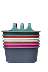 Saksı Askılı Balkon Saksısı 6,5 Litre 3 Adet karma Renk Gönderilecektir
